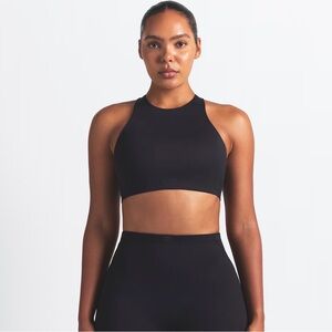 SKIMS Black High-Neck Bra